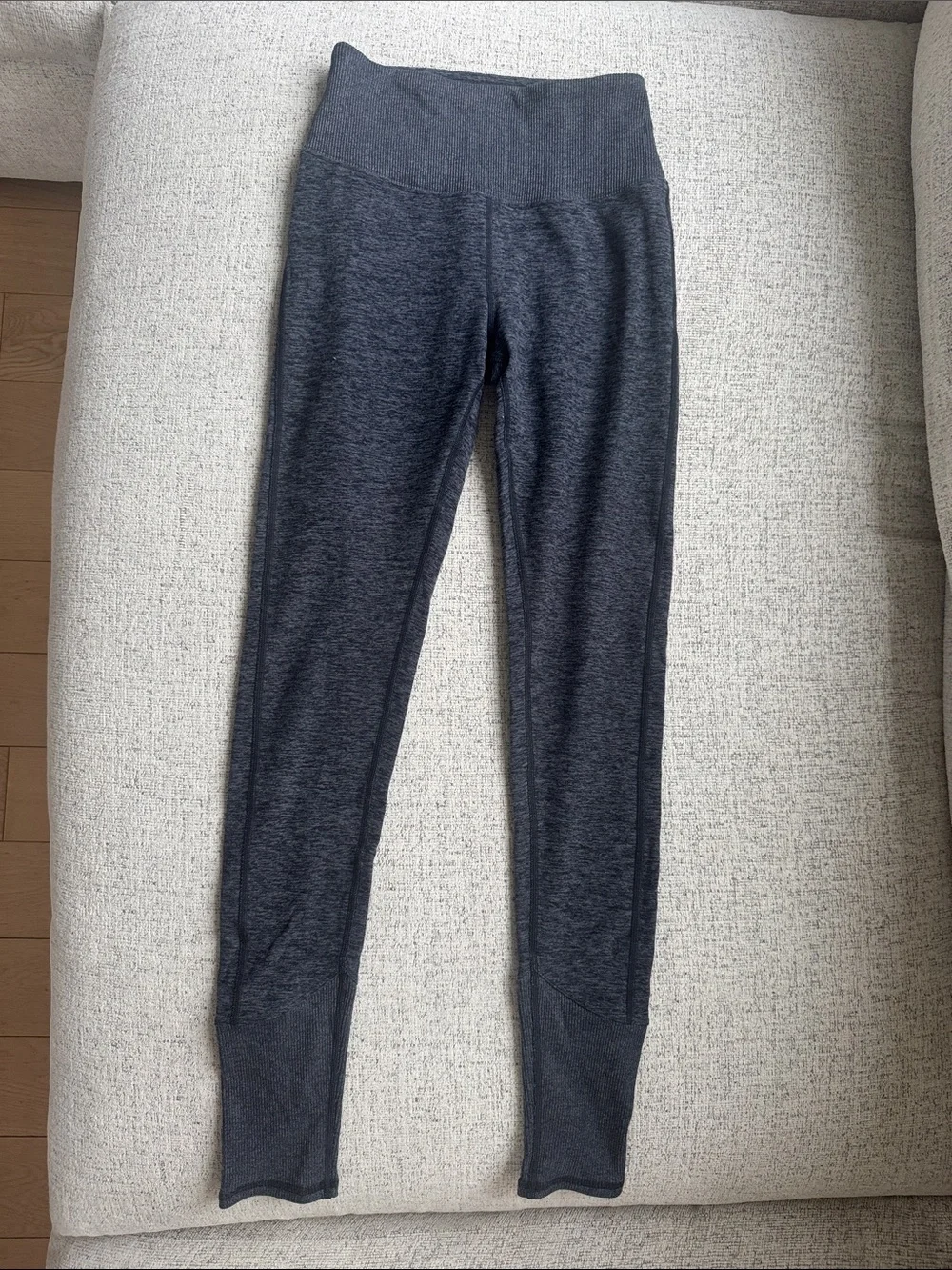 ALO Yoga Heathered Charcoal High-Waist Leggings